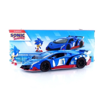 jada toys 24 lamborghini veneno with sonic figure road cars coupe