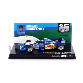 minichamps 43 benetton renault b195 winner french gp 1995 racing cars formula 1