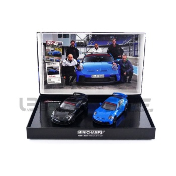 minichamps 43 porsche 911 (992) gt3 2 car set 2021 road cars coupe