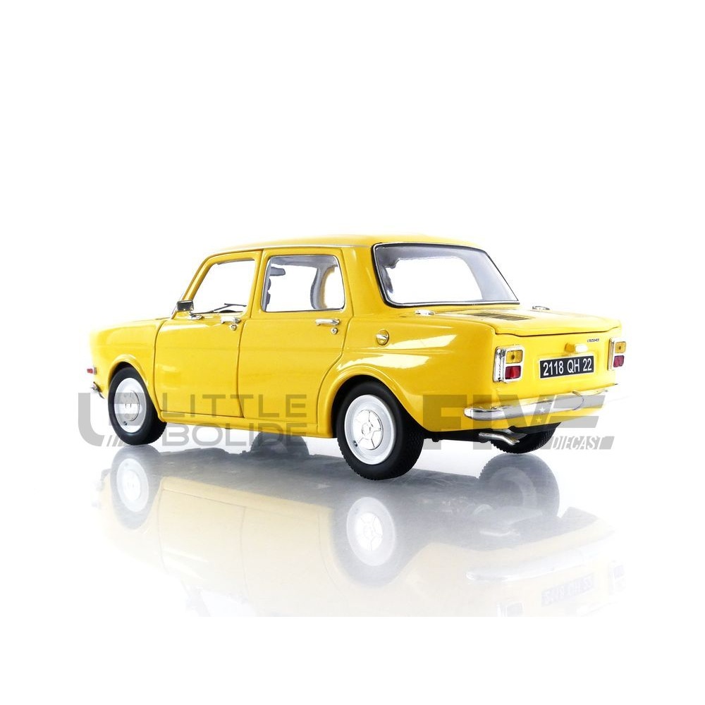 NOREV 185714 SIMCA - 1000 LS 1974 - JAUNE - 1/18 | Achetez sur