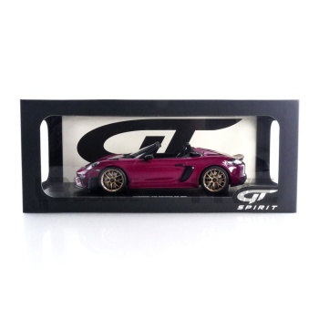 Porsche 718 Spyder 2019 1:18 GT Spirit Cinza - 20 anos! Loja on-line de miniaturas colecionáveis