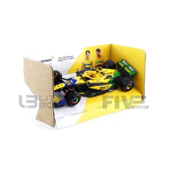 bburago 43 mclaren mcl38  2nd monaco gp 2024 racing cars formula 1