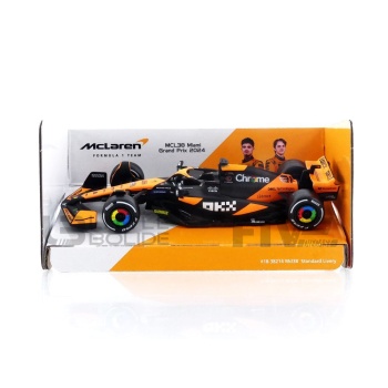 bburago 43 mclaren mcl38  season car 2024 racing cars formula 1