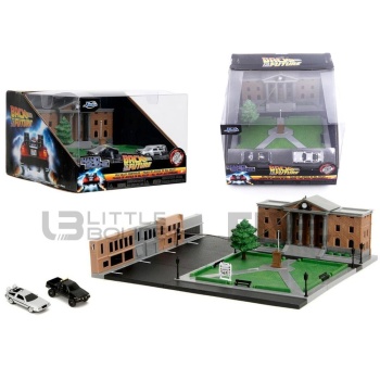 jada toys 32 de lorean back to the future hill valley courthouse movie and music