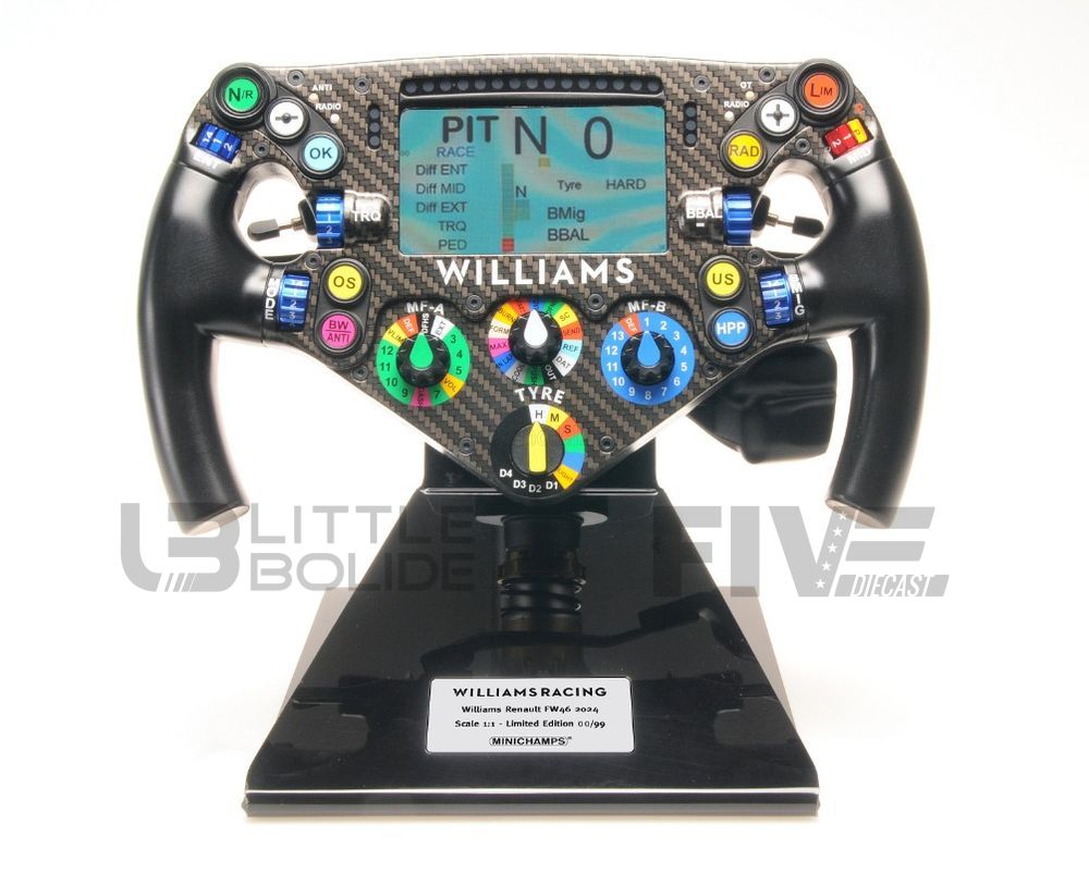 minichamps 2 williams fw46 steering wheel 2024 accessories various