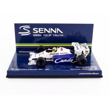 minichamps 43 toleman hart tg184 dirty version 2nd monaco gp 1984 racing cars formula 1