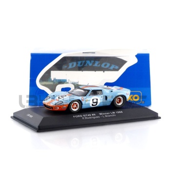 ixo 43 ford gt 40 gulf winner le mans 1968 racing cars le mans
