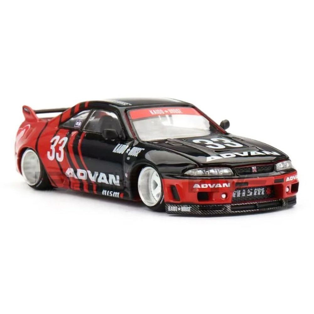 KHMG191 – MINI GT 1/64 - NISSAN Skyline GT-R (R33) Kaido Works ADVAN ...