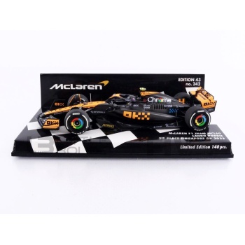 minichamps 43 mclaren mcl60 2nd singapore gp 2023 racing cars formula 1