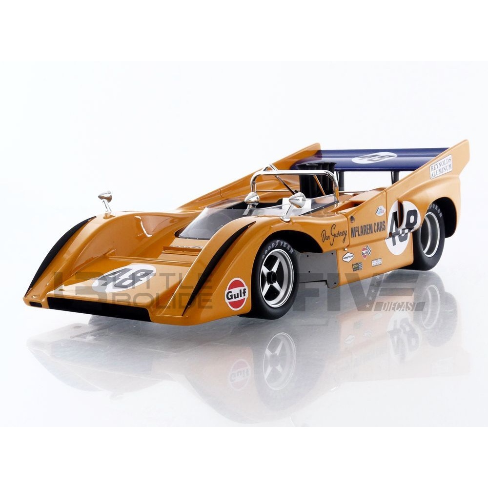 Modèle Réduit Mclaren - M8d Can-am N 48 Winner Mont Tremblant 1970 Dan Gurney Con Vetrina With Showcase