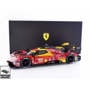 bburago 18 ferrari 499p 3.0l turbo v6 winner 24h le mans 2024 racing cars le mans