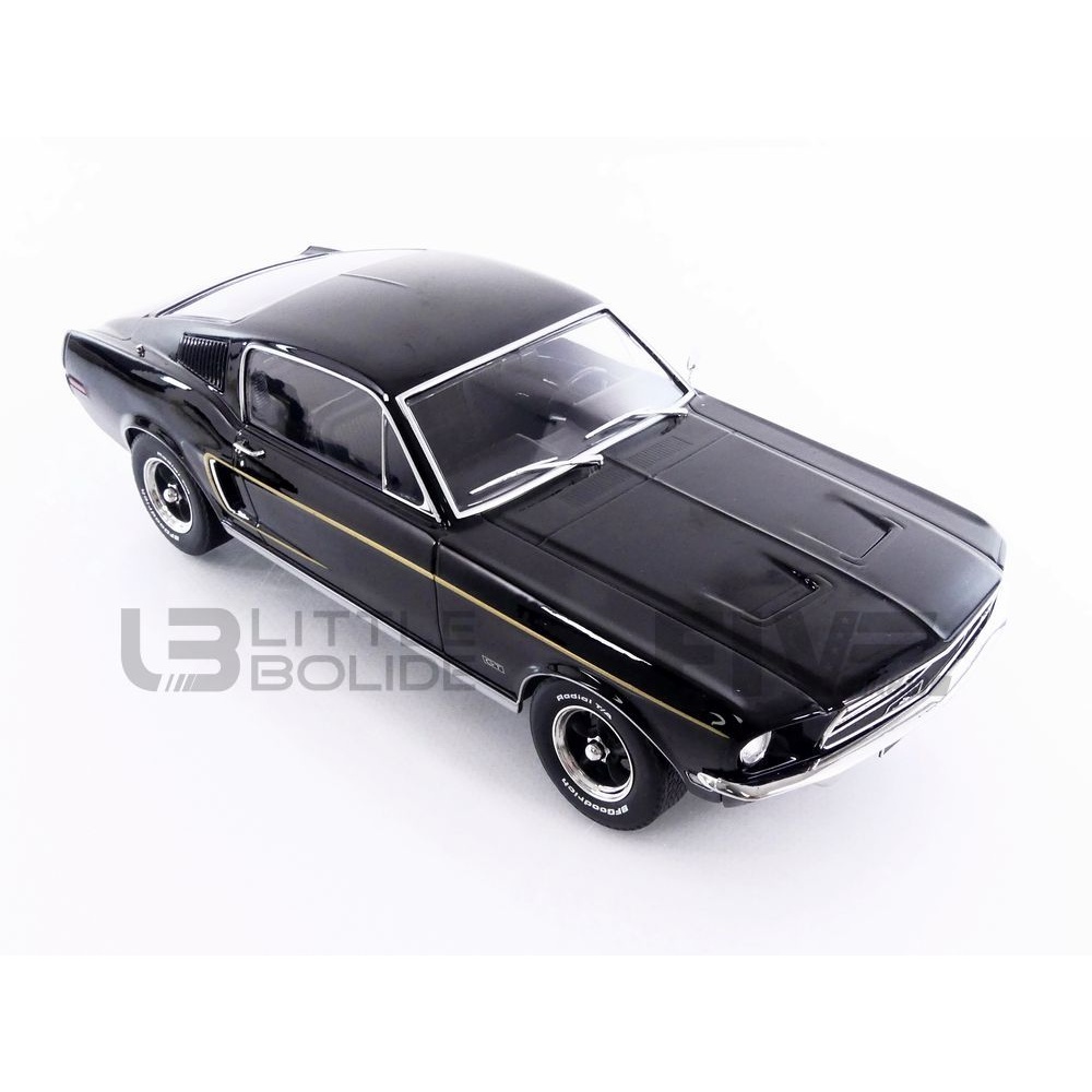 Coche miniatura Ford Mustang 1/18 KK Scale GT Fastback rojo 1968 1:18 - Coches-miniaturas.es
