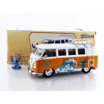 jada toys 24 volkswagen combi lilo & stitch with figure 1961 movie and music