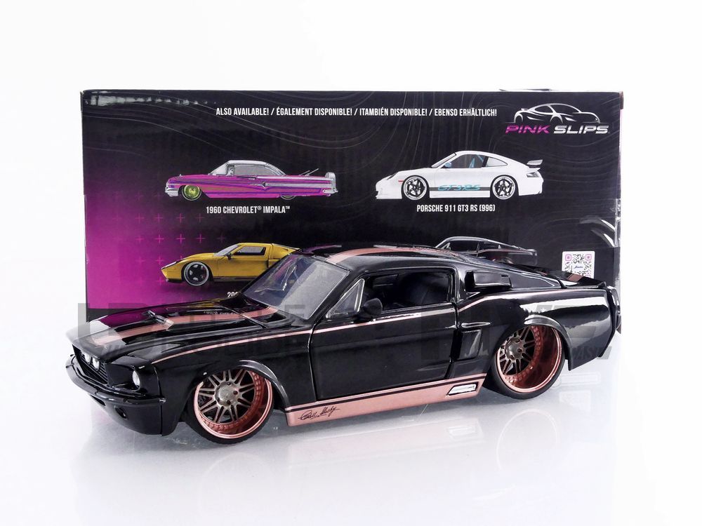 JADA TOYS, SHELBY GT500 1967 Noir - PINK SLIPS, échelle 1/24, JAD35983