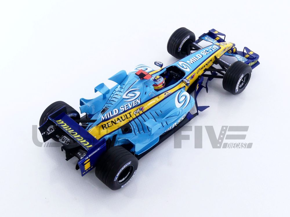 Fernando Alonso Renault R25 n°5 2ème GP Belgique 2005 1/18 Minichamps 117051605