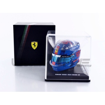 looksmart 5 casque carlos sainz  miami gp 2024 accessories mini helmets