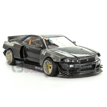 mini gt 64 nissan skyline gtr (r34) kaido works greddy v2 1999 road cars coupe