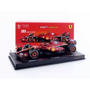 bburago 43 ferrari sf24 italian gp 2024 racing cars formula 1