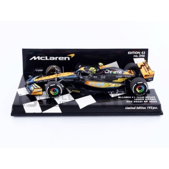 minichamps 43 mclaren mcl60 abu dhabi gp 2023 racing cars formula 1