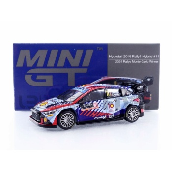 mini gt 64 hyundai i20 n rally1 hybrid winner monte carlo 2024 racing cars rallye