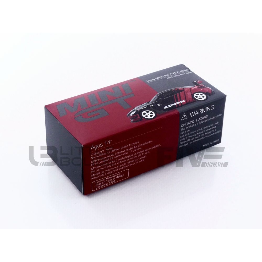 MGT00956-R – MINI GT 1/64 - TOYOTA GR86 HKS Type R Advan Tokyo