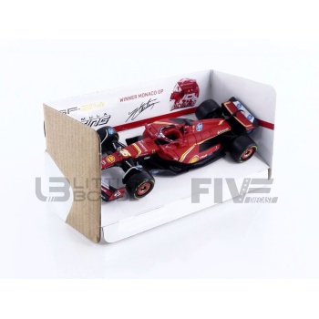 bburago 43 ferrari sf24  winner monaco gp 2024 racing cars formula 1