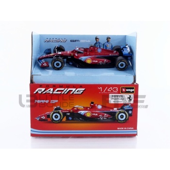 bburago 43 ferrari sf24 miami gp 2024 racing cars formula 1
