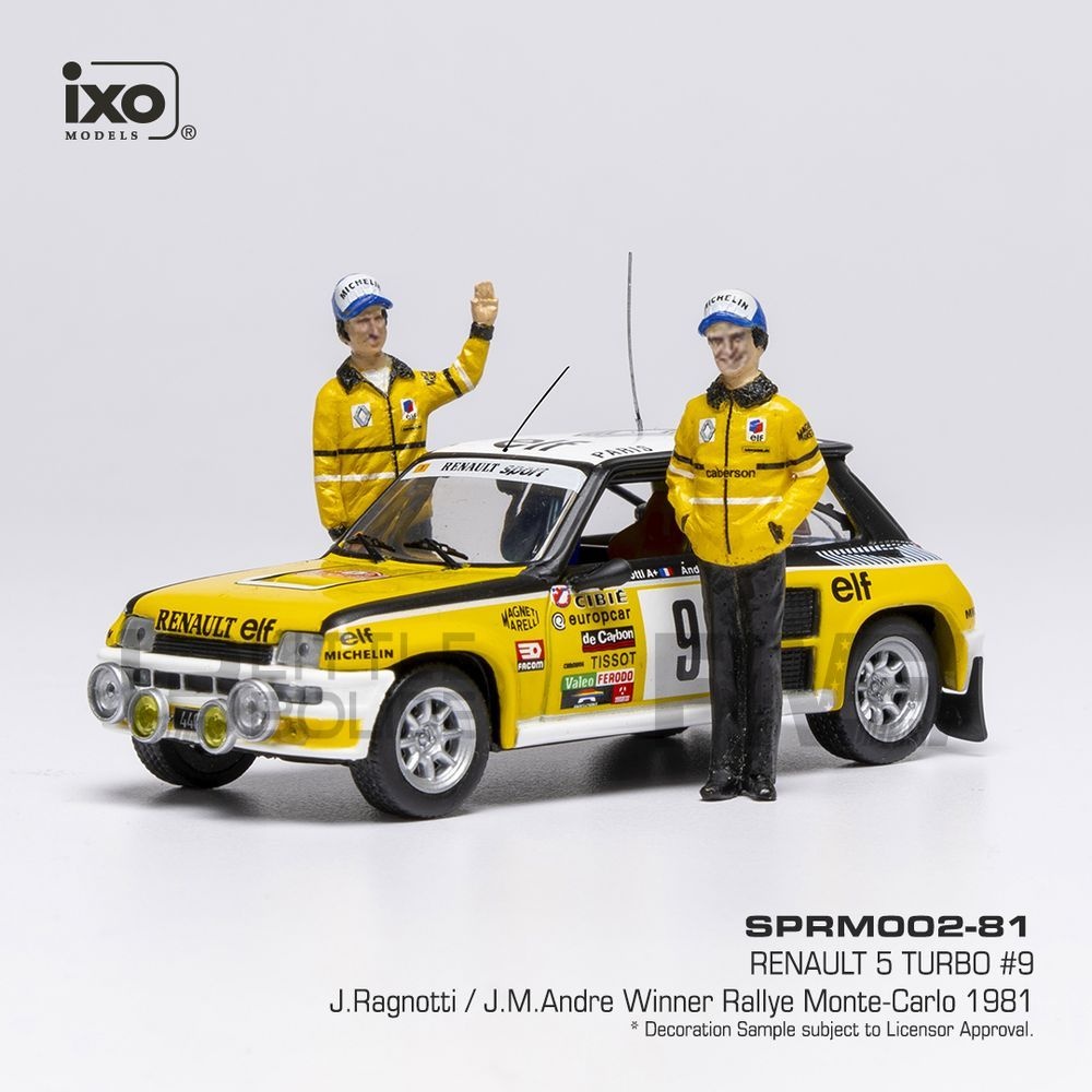 SPRM002-81 – IXO 1/43 - RENAULT 5 Turbo - Rallye Monte Carlo 1981
