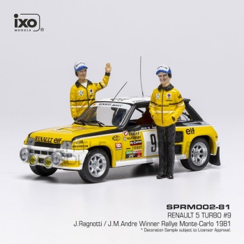 SPRM002-81 – IXO 1/43 - RENAULT 5 Turbo - Rallye Monte Carlo 1981