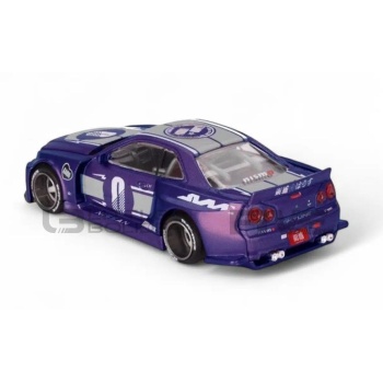 mini gt 64 nissan skyline gtr (r34) kaido racing factory v2  1999 road cars coupe