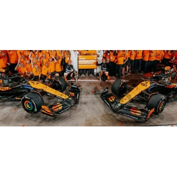 spark 43 mclaren mcl39 set f1 champion constructor season 2025 racing cars formula 1