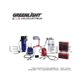 greenlight collectibles 18 accessoires shop tool set 1 nhra accessories garage