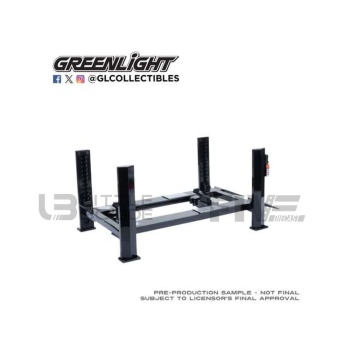 greenlight collectibles 18 accessoires pont elevateur 4 colonnes evergreen accessories garage