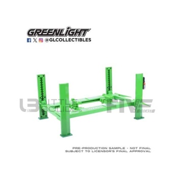 greenlight collectibles 18 accessoires pont elevateur 4 colonnes evergreen accessories garage