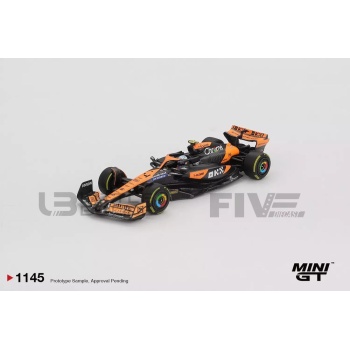 mini gt 64 mclaren mcl38 2nd hungarian gp 2024 racing cars formula 1