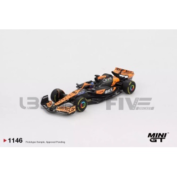 mini gt 64 mclaren mcl38 winner hungarian gp 2024 racing cars formula 1