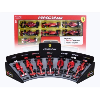 bburago 43 ferrari 7 car sf90 sf1000 sf21 f175 sf23 sf24 racing cars formula 1