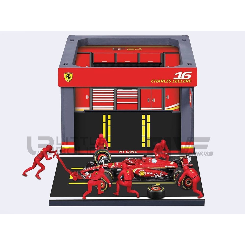36862L – BBURAGO 1/43 - FERRARI SF-24 Pit Pass Diorama Playset