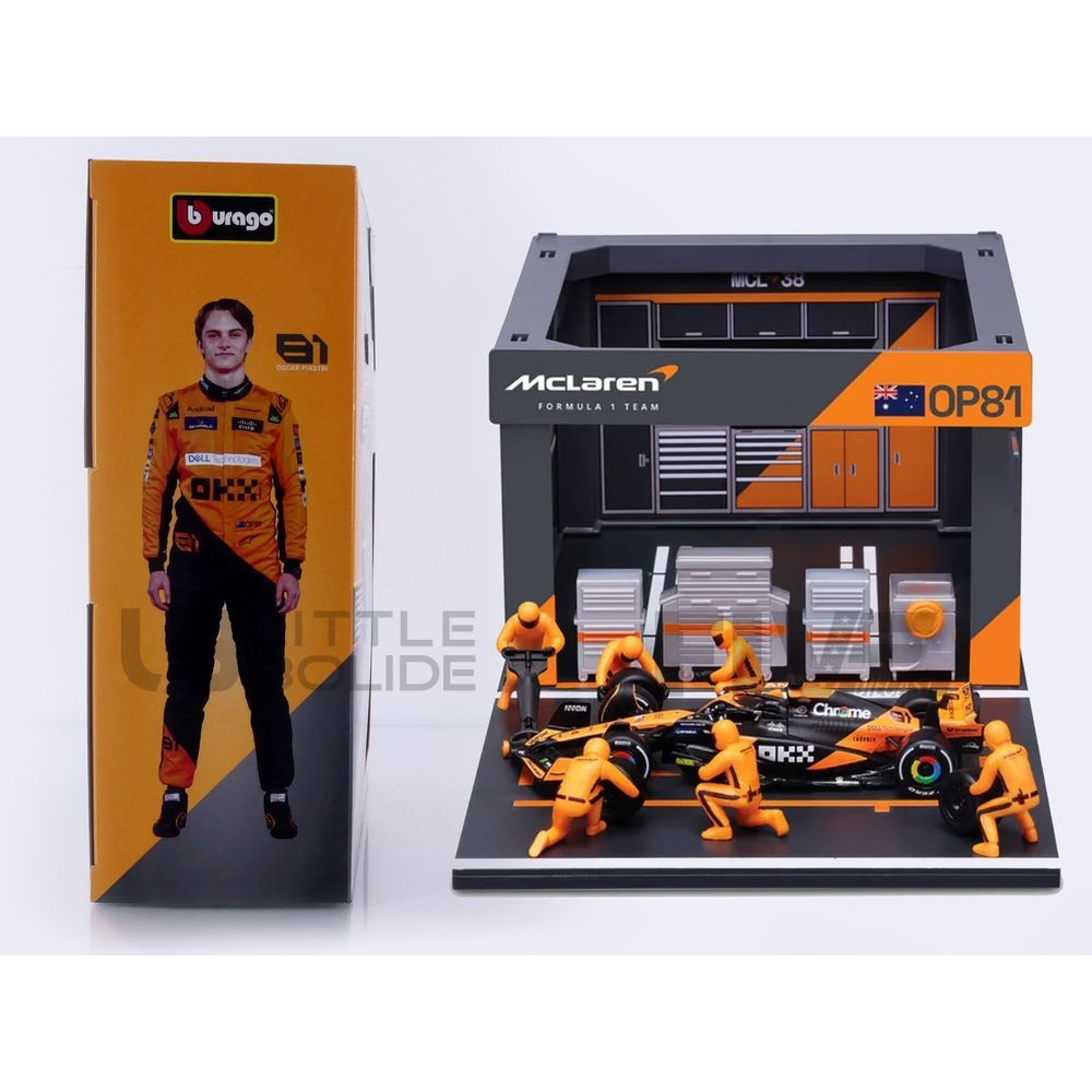 38451P – BBURAGO 1/43 - MCLAREN MCL38 Pit Pass Diorama Playset