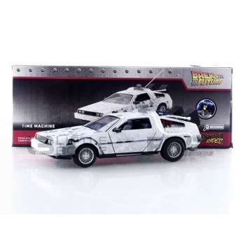 jada toys 24 de lorean back to the future time machine frosty 1985 movie and music