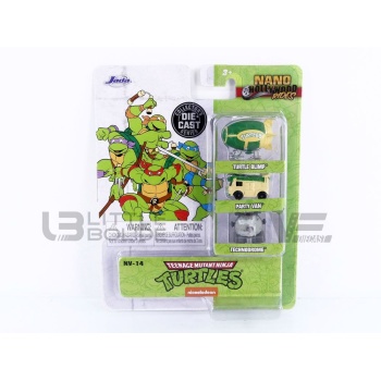 jada toys 87 party wagon 3 cars set ninja turtles nano hollywood rides movie and music