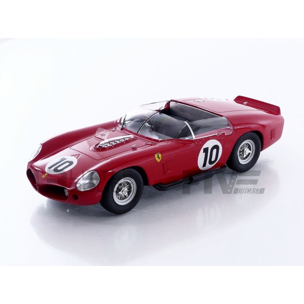 イタリア ヴィンテージ レッドクリスタルガラス フェラーリ ミニカー オブジェ W18046001 – WERK 83 1/18 - FERRARI 250 TR61 - Winner 24h Le Mans