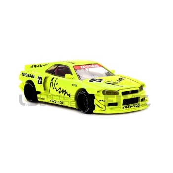 mini gt 64 nissan skyline gtr (r34) kaido works v4 1999 road cars coupe