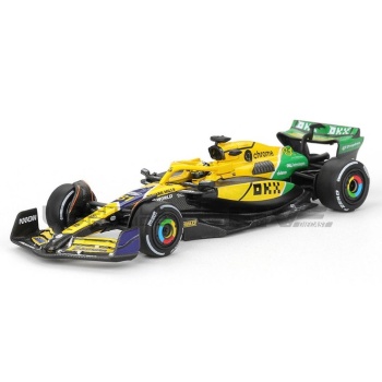 mini gt 64 mclaren mcl38 2nd monaco gp 2024 racing cars formula 1