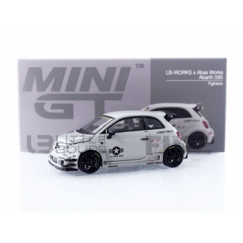 mini gt 64 fiat abarth 595 lbworks x abas works fighters 2024 road cars coupe