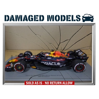 damaged models 18 red bull rb19 winner bahrain gp 2023 18s884 accessories damaged models