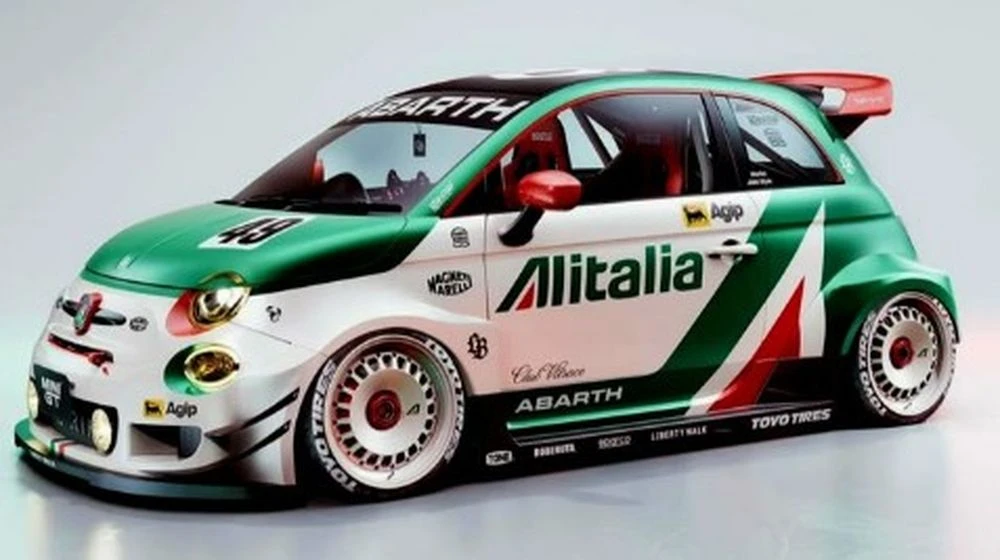 S1815402 – SOLIDO 1/18 - FIAT 595 Abarth Liberty Walk Body Kit
