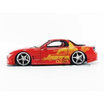 jada toys 24 mazda rx7  fast and furious movie and music