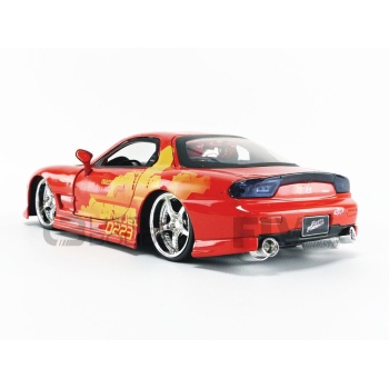 jada toys 24 mazda rx7  fast and furious movie and music