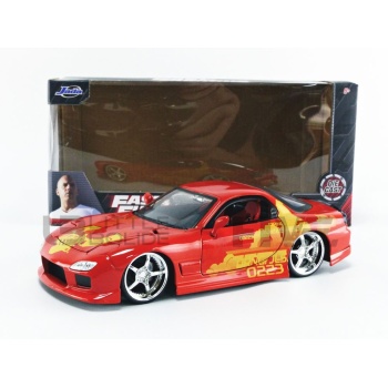 jada toys 24 mazda rx7 fast and furious movie and music